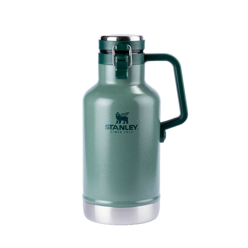 Growler Térmico Classic Hammertone Green | 1.9L Stanley: Praticidade e Eficiência para Sua Cerveja