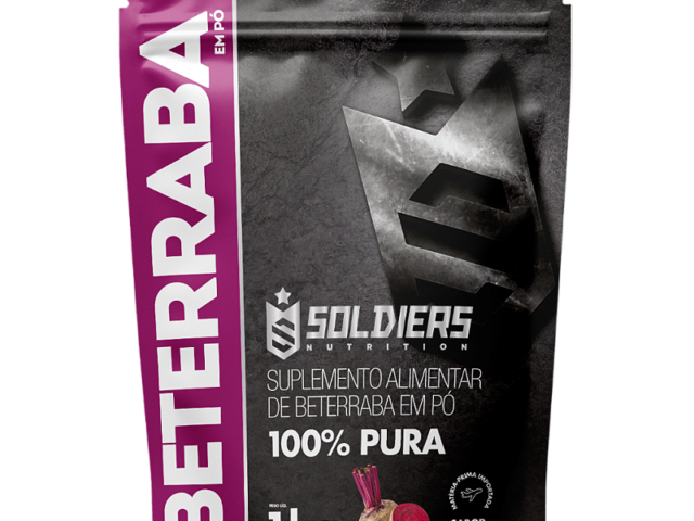 Beterraba Em Pó 1Kg – 100% Puro – Soldiers Nutrition