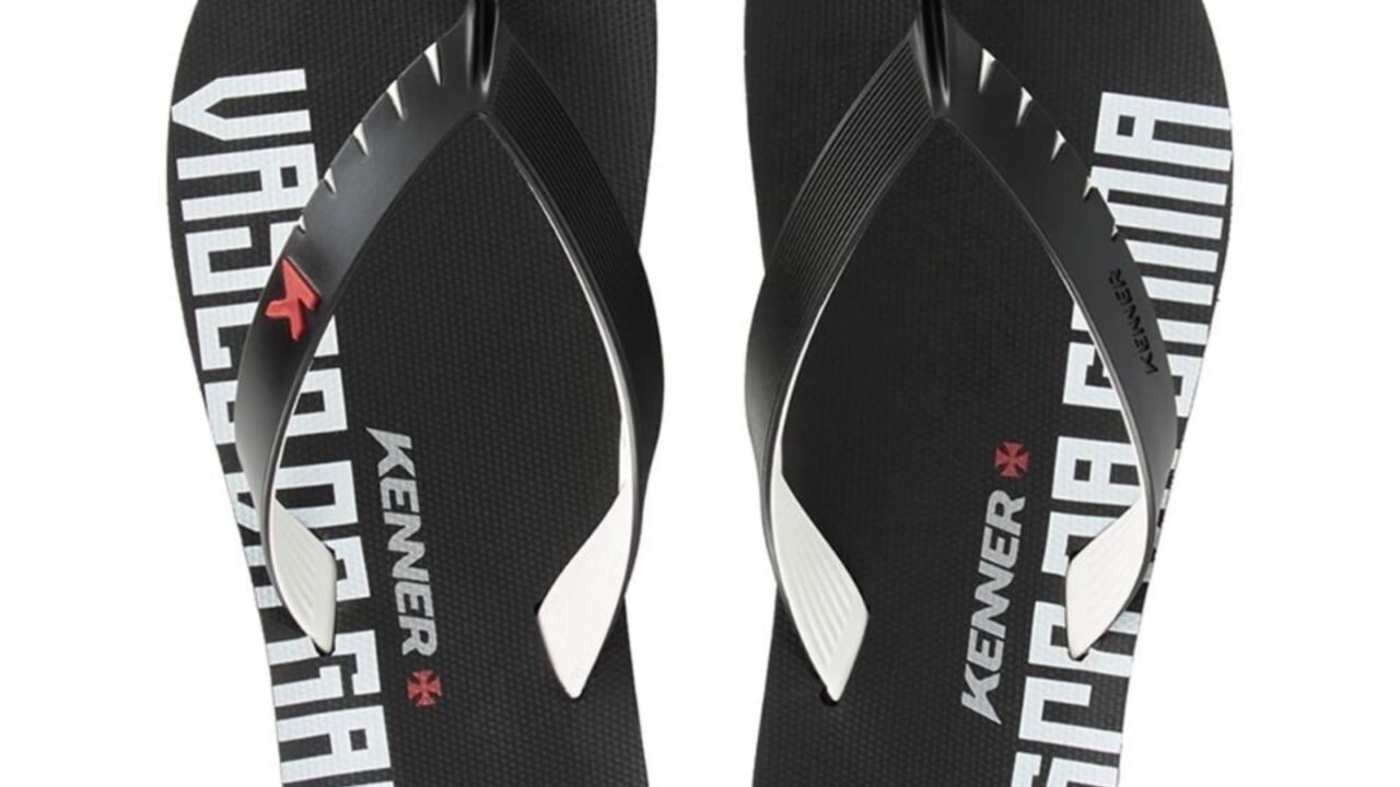 Sandália Kenner Masculina Red Vasco da Gama Preto – Conforto e Estilo para Torcedores