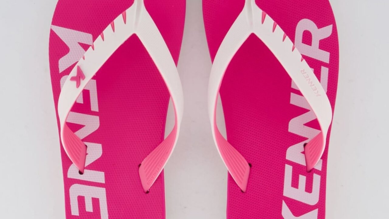 Chinelo Kenner Red Rosa e Branco: Conforto e Estilo para o Dia a Dia