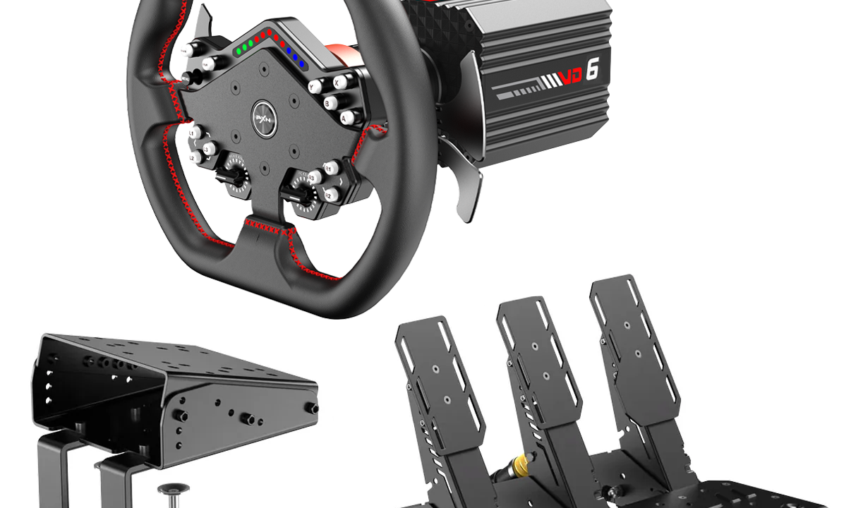 Simulador de Corrida Gamer PXN VD6 Bundle: Realismo e Precisão para PC