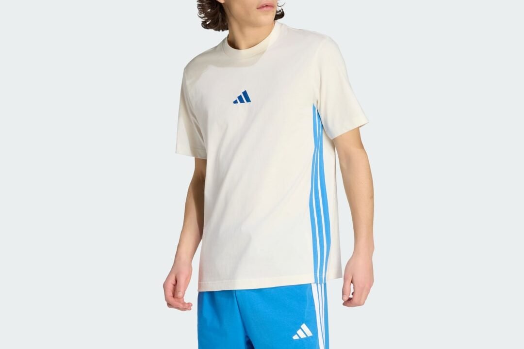 Camiseta Malha Simples Essentials Três Listras Homem adidas – Conforto e Estilo para o Dia a Dia