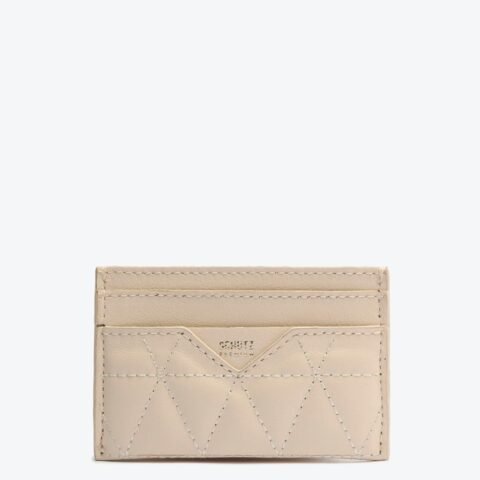 Porta Cartões 944 Matelassê Couro Creme | Schutz: Sofisticação e Praticidade