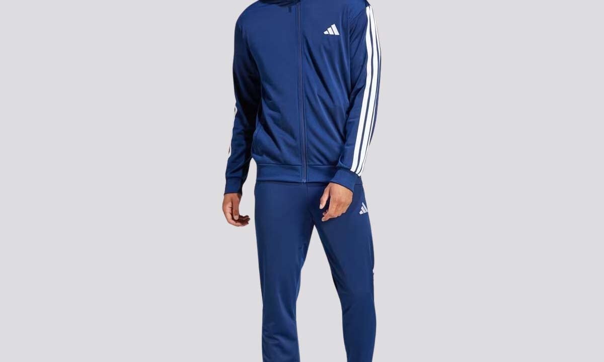 Agasalho Adidas 3 Stripes Azul Marinho – Conforto e Estilo Casual