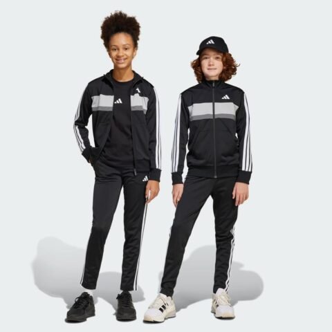 Agasalho Adidas 3S Tiberio TS Juvenil Preto – Conforto e Estilo para o Treino