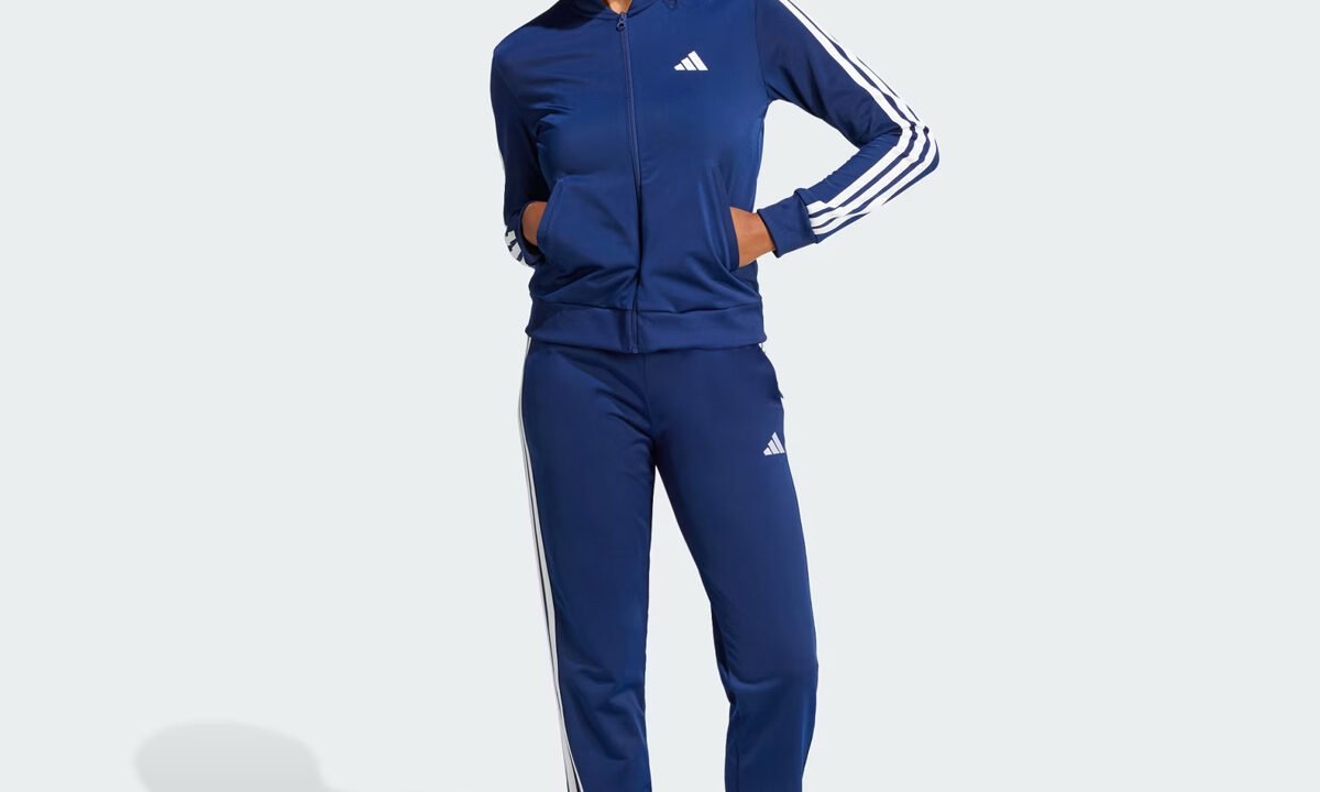 Agasalho Adidas ESS 3 Stripes Feminino Marinho: Conforto e Estilo para Seu Dia a Dia