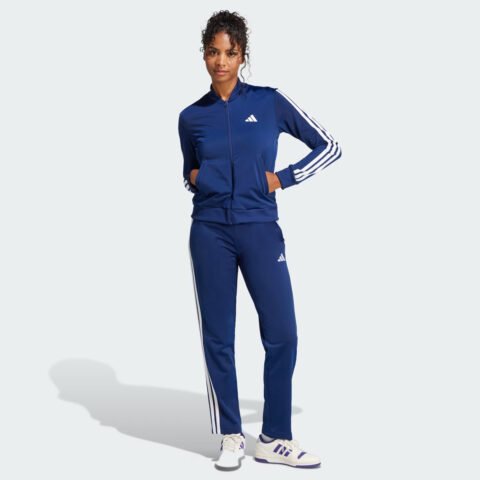 Agasalho Adidas ESS 3 Stripes Feminino Marinho: Conforto e Estilo para Seu Dia a Dia