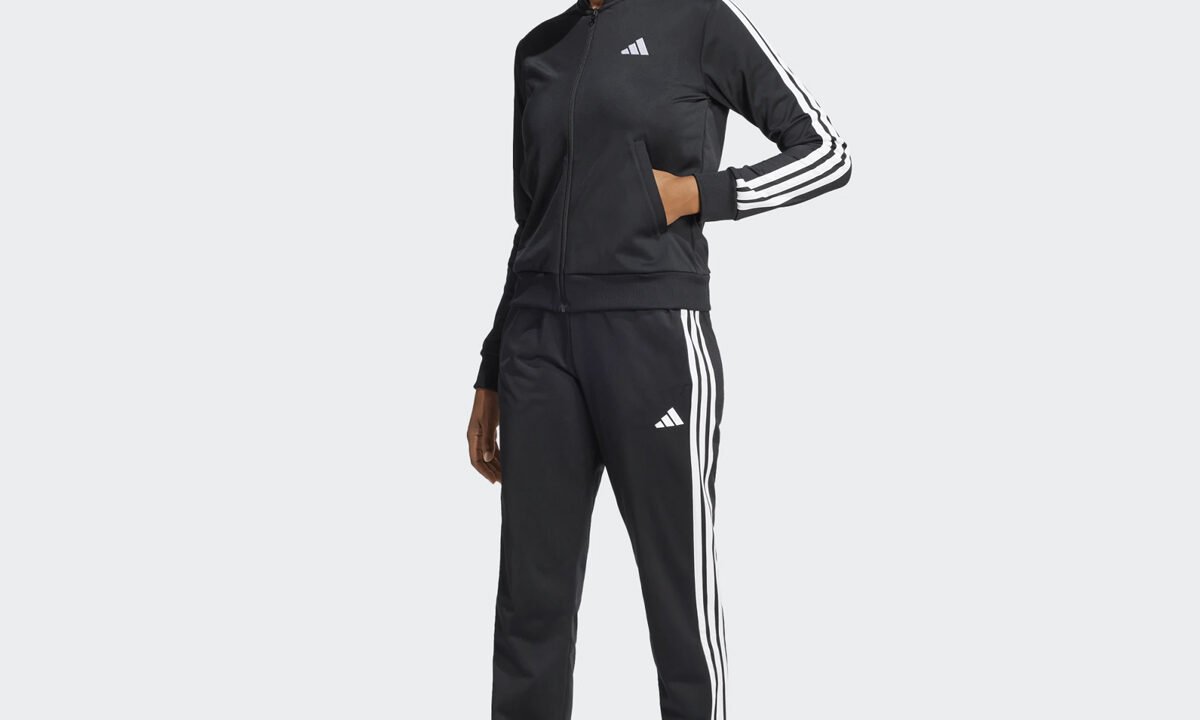 Agasalho Adidas TR 3 Stripes Feminino Preto – Conforto e Estilo