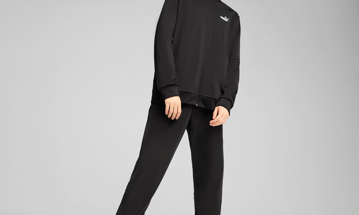 Agasalho Puma ESS Poly Preto – Conforto e Estilo para Seu Treino