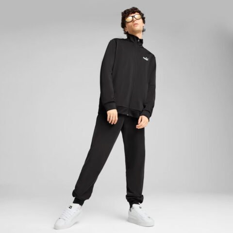 Agasalho Puma ESS Poly Preto – Conforto e Estilo para Seu Treino