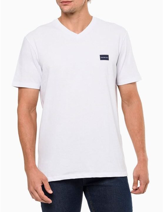 Camiseta Masculina Gola V Básica Calvin Klein Jeans – Conforto e Estilo Casual