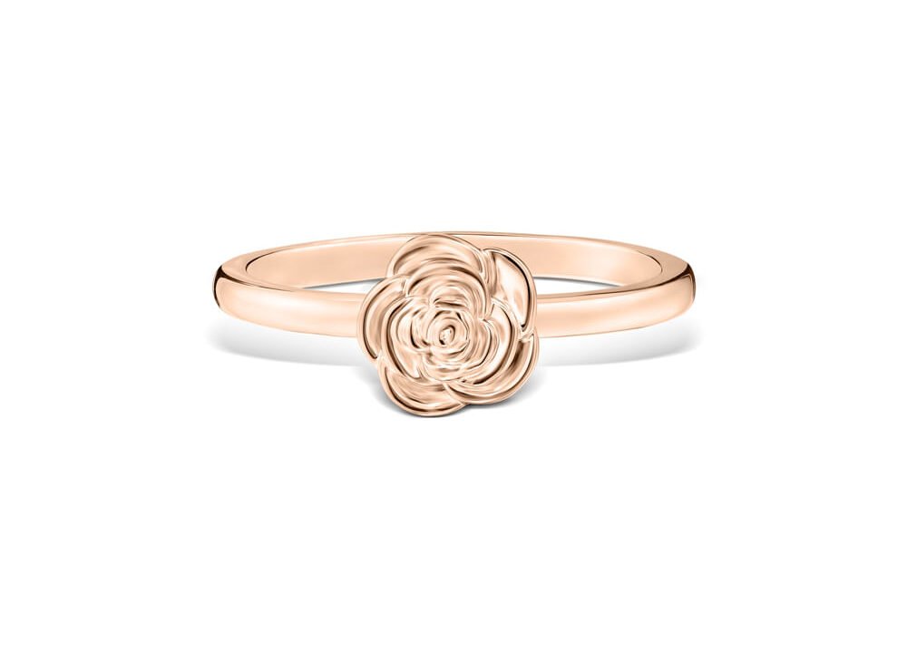 Anel Life Flora Rosa em Liga Rosé com Banho de Ouro Rosé 18k – Vivara
