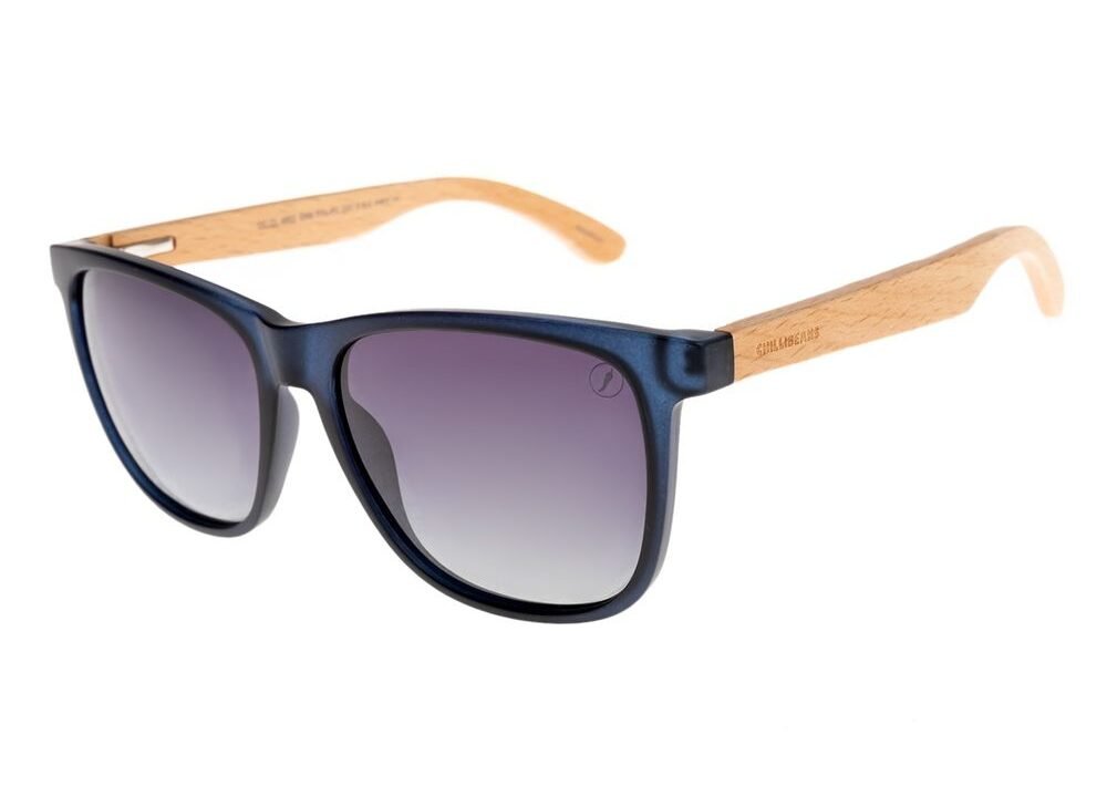 Óculos de Sol Masculino Chilli Beans Bossa Nova Wood Degradê Azul – Estilo e Proteção no Seu Dia a Dia