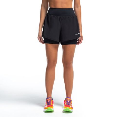 Shorts Ultra 2 em 1 Olympikus Feminino GG Preto: Conforto e Praticidade para sua Corrida