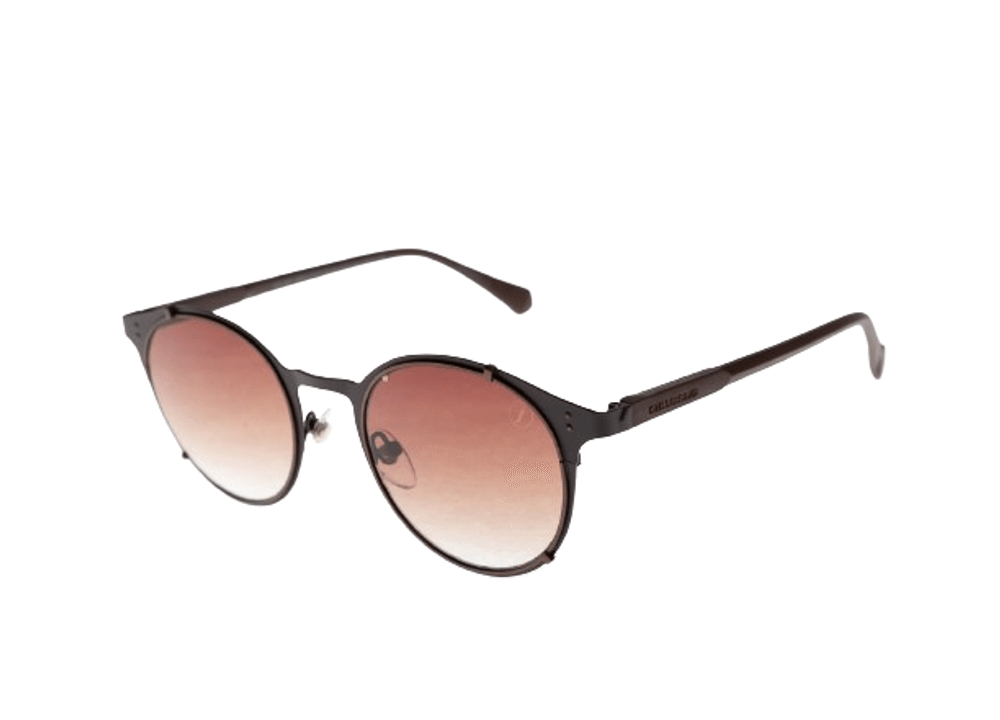 Óculos de Sol Unissex Chilli Beans Redondo Metal Fosco Marrom – Estilo e Proteção