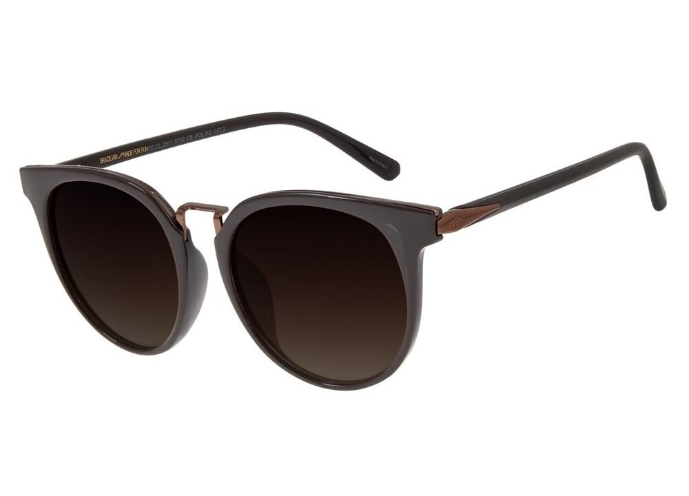 Óculos de Sol Feminino Chilli Beans Marrom Polarizado – Estilo e Proteção