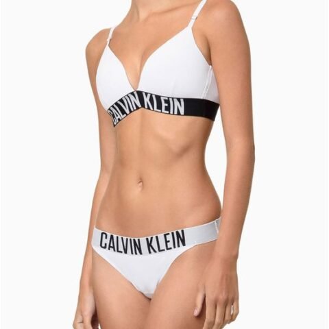Calcinha Fio Dental Micro Intense Power Calvin Klein Underwear – Branco