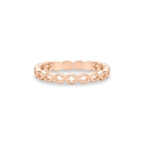 Anel Life My Rose Flores em Liga Rosé com Banho de Ouro Rosé 18k – Vivara