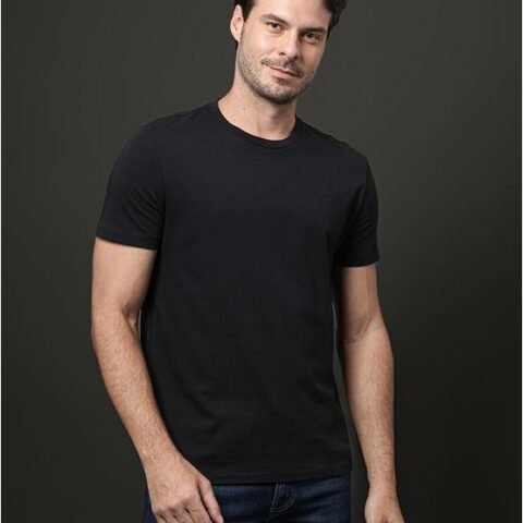 Camiseta Mc Basica Smooth Cotton Preto GG – Conforto e Estilo Calvin Klein