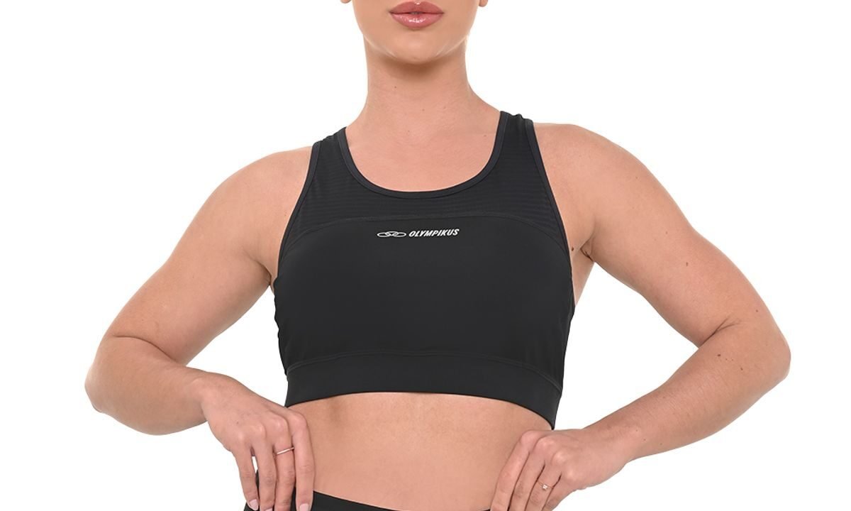 Top Runner Olympikus Feminino G Preto – Suporte e Conforto para Seus Treinos