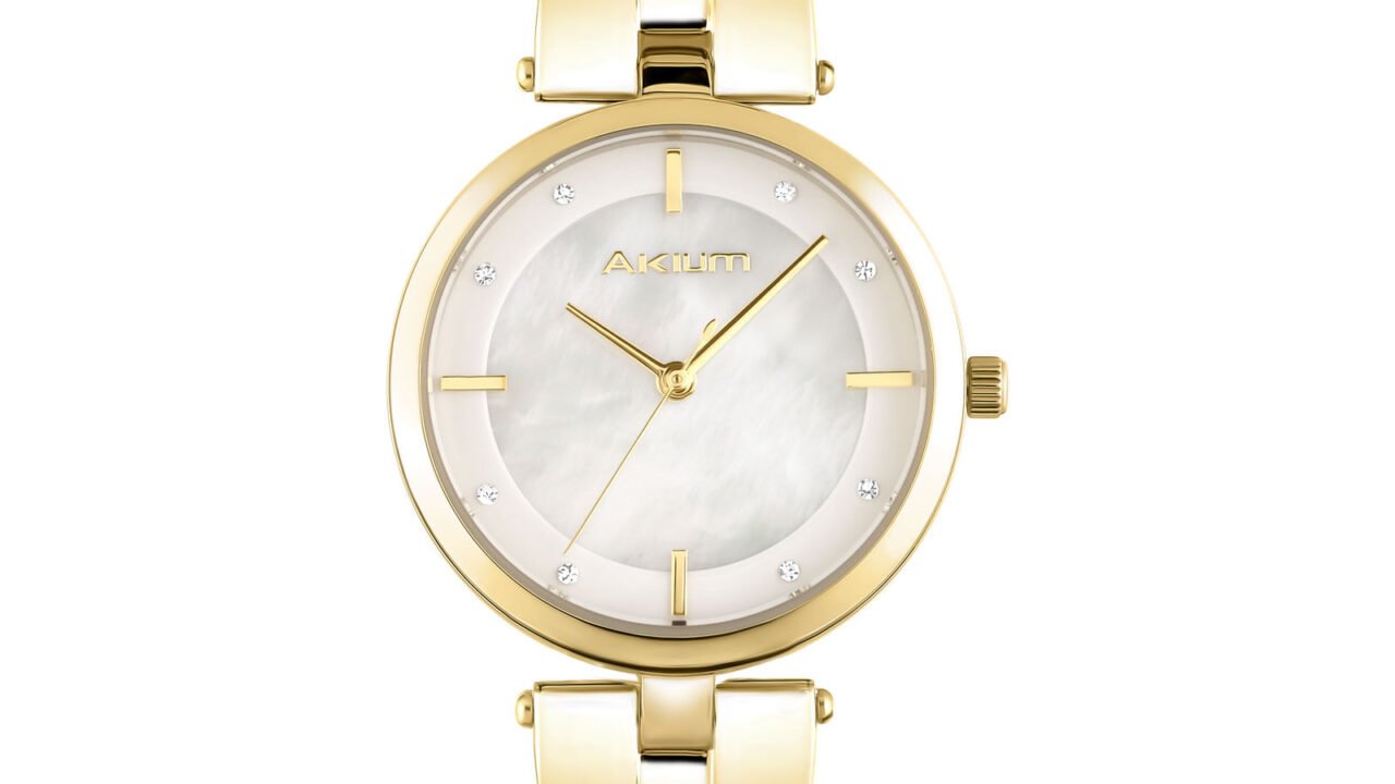 Relógio Akium Feminino Madrepérola e Dourado – Elegância e Desconto Vivara