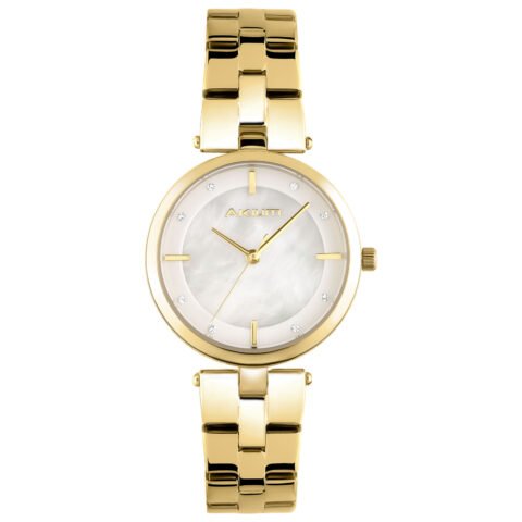 Relógio Akium Feminino Madrepérola e Dourado – Elegância e Desconto Vivara