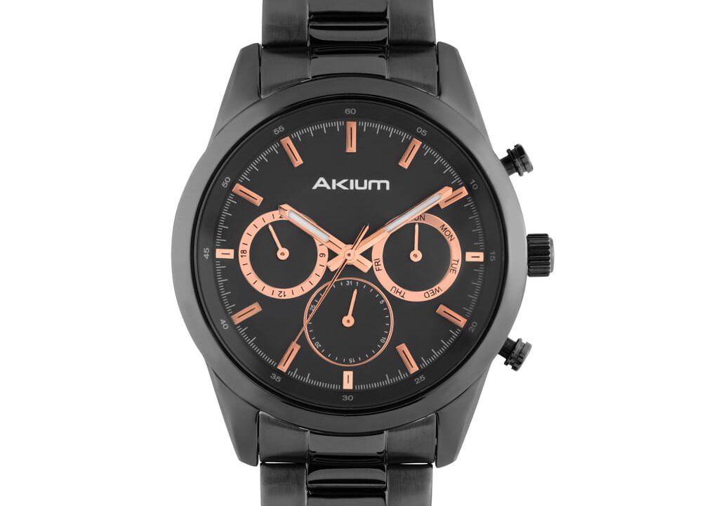 Relógio Akium Cityrun Masculino Aço Chumbo com 30% de desconto