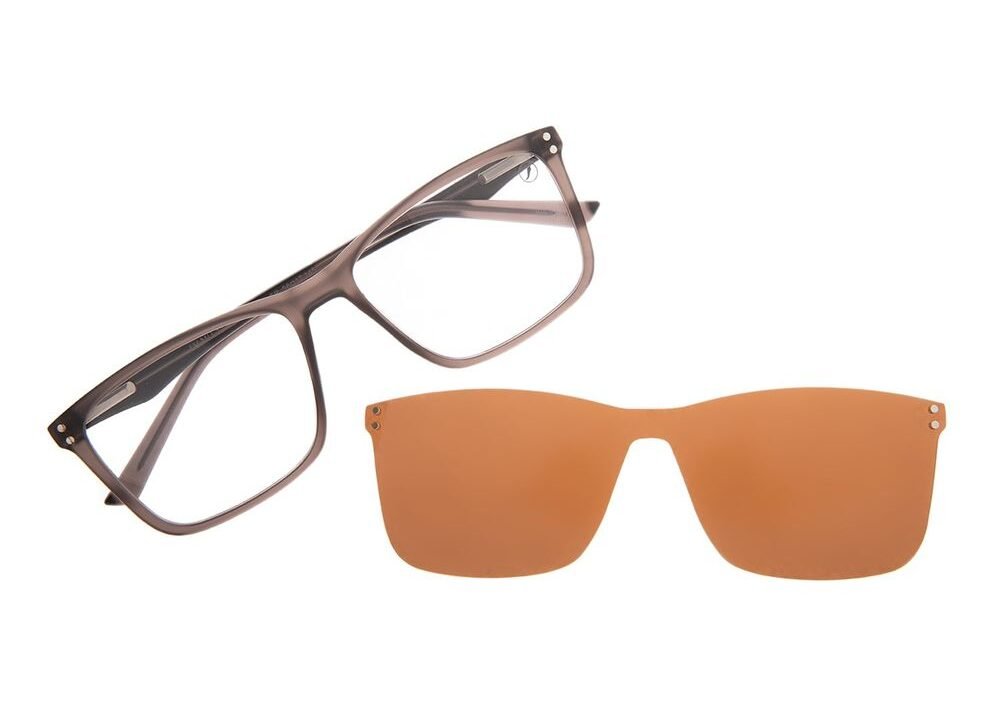 Armação Para Óculos de Grau Masculino Chilli Beans Multi Polarizado Marrom – LV.MU.1113.0202 M
