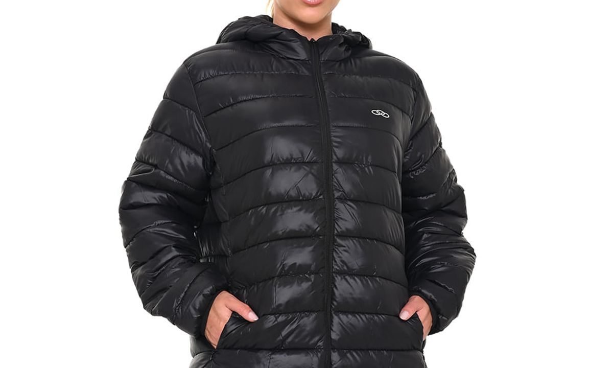 Jaqueta Puffer Olympikus Feminina M Preto: Conforto e Praticidade para Seus Momentos Esportivos