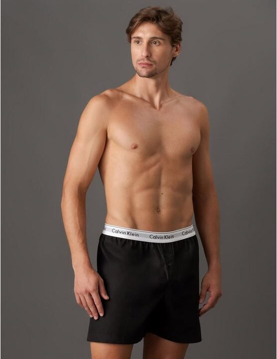 Samba Canção Lisa Vista Falsa Cueca Calvin Klein Underwear Preto