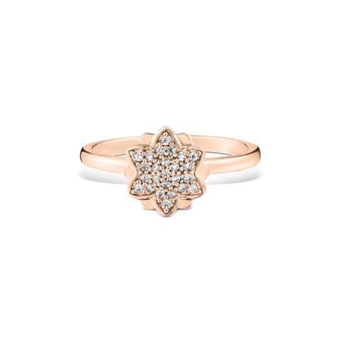 Anel Life Flora Lótus Rosé com Banho de Ouro 18k – Vivara
