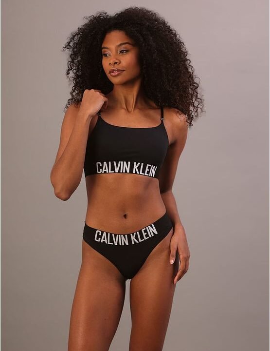 Sutiã Alças Faixa Micro Intense Power Calvin Klein Feminina – Preto
