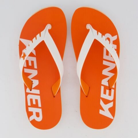 Chinelo Kenner Red Laranja e Branco: Conforto e Estilo para o Dia a Dia