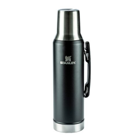 Garrafa Térmica Mate System Matte Black 1.6L Stanley – Acompanhe Seu Chimarrão Onde Estiver