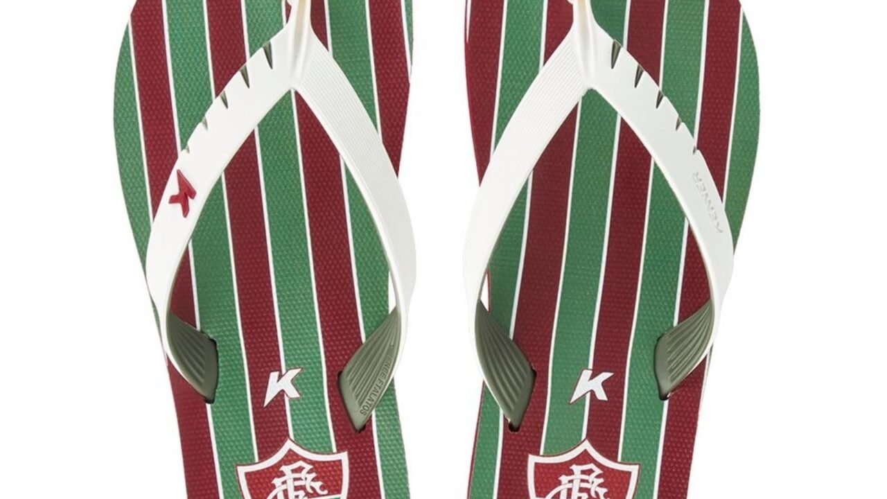 Sandália Kenner Masculina Red Fluminense Vinho – Conforto e Estilo Tricolor
