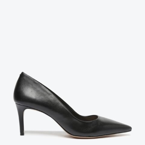 Sapato Scarpin Salto Médio Fino Couro Preto | Schutz – Elegância e Conforto