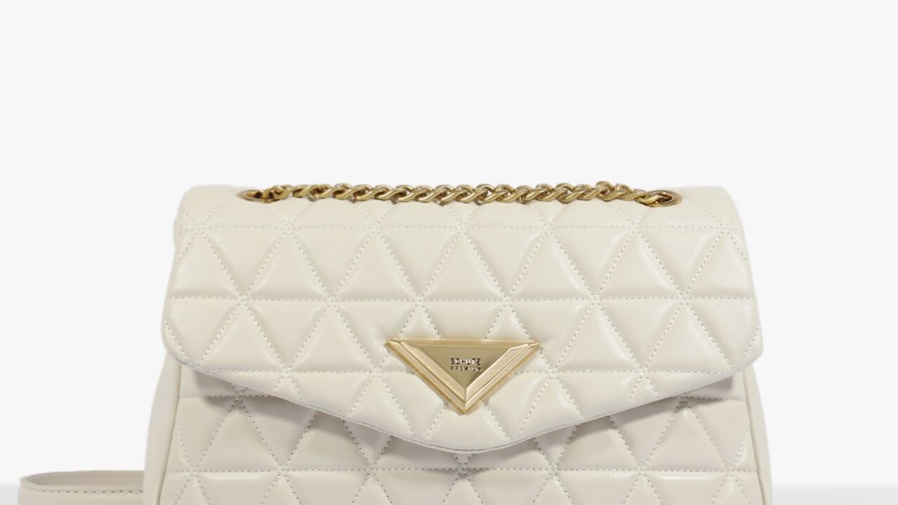 Bolsa Grande Tiracolo 944 Matelassê Couro Branca | Schutz