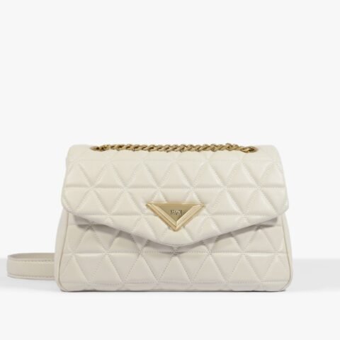 Bolsa Grande Tiracolo 944 Matelassê Couro Branca | Schutz