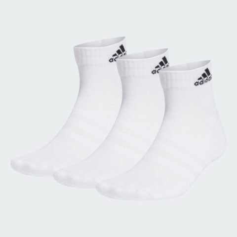 Meias Amortecidas Sportswear Ankle Cushioned 3 Pares Unisex adidas