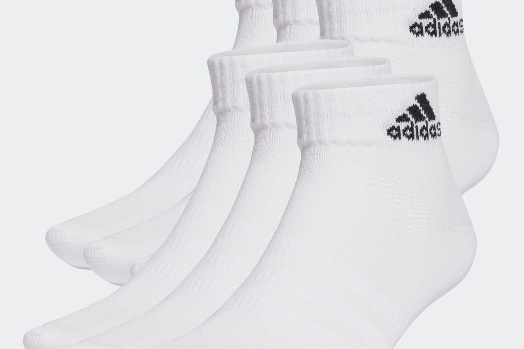 Meias Finas e Leves Sportswear Ankle 6 Pares Unisex adidas – Conforto e Sustentabilidade