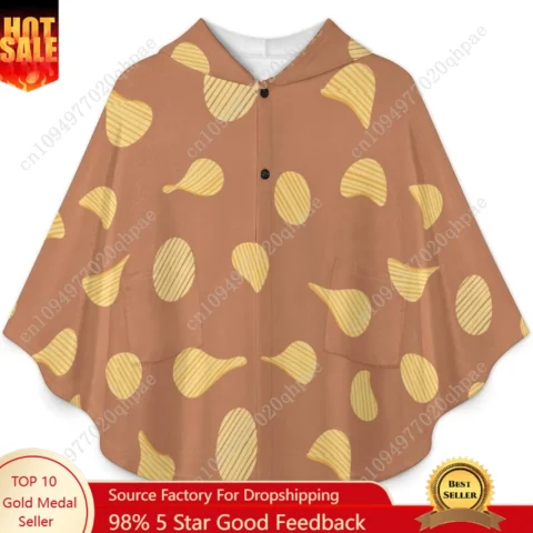 Cozy Flannel Blanket Sweater Laranja com Bolso – Conforto e Estilo para Crianças e Adolescentes