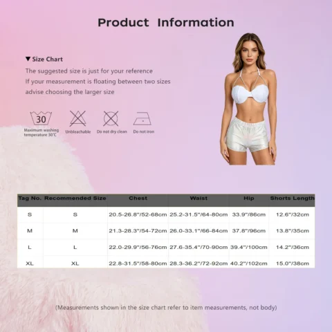 Conjunto Tankini Metálico Feminino: Estilo e Conforto para Praia e Fitness