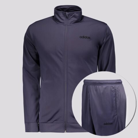 Agasalho Adidas Logo Linear Roxo – Conforto e Estilo Casual Feminino