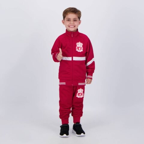 Agasalho Liverpool Juvenil Vermelho – Conforto e Estilo para Jovens Fãs