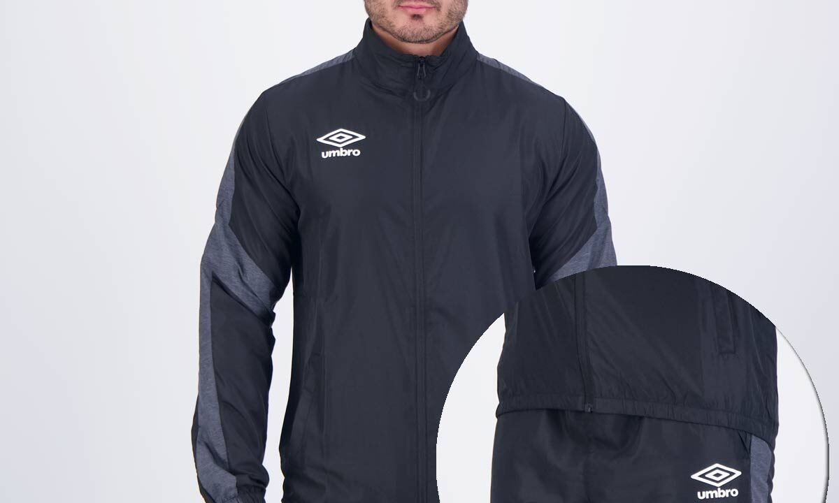 Agasalho Umbro Plan Color Preto: Conforto e Estilo para Seu Treino