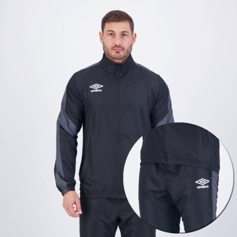 Agasalho Umbro Plan Color Preto: Conforto e Estilo para Seu Treino