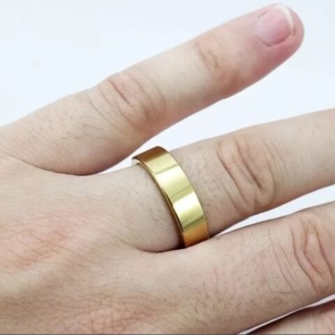 Aliança de Moeda Antiga Avulsa Modelo Reto 6mm – Qualidade e Custo-Benefício