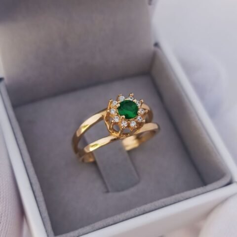 Anel de Formatura Feminino Premium Mod. F2 – Escolha a Cor da Pedra Maior