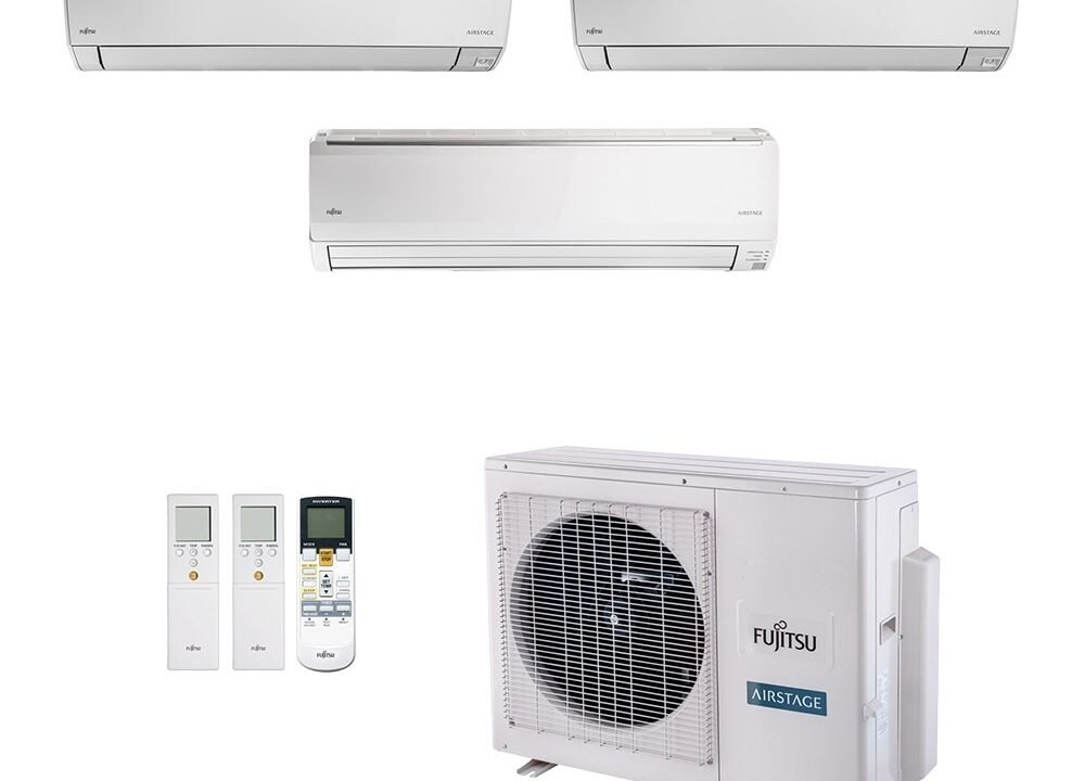 Ar-Condicionado Multi Split Inverter Fujitsu 23.000 Quente/Frio 220V para 3 Ambientes