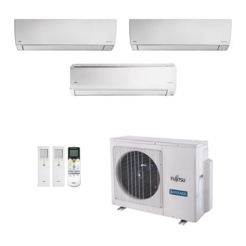 Ar-Condicionado Multi Split Inverter Fujitsu 23.000 Quente/Frio 220V para 3 Ambientes